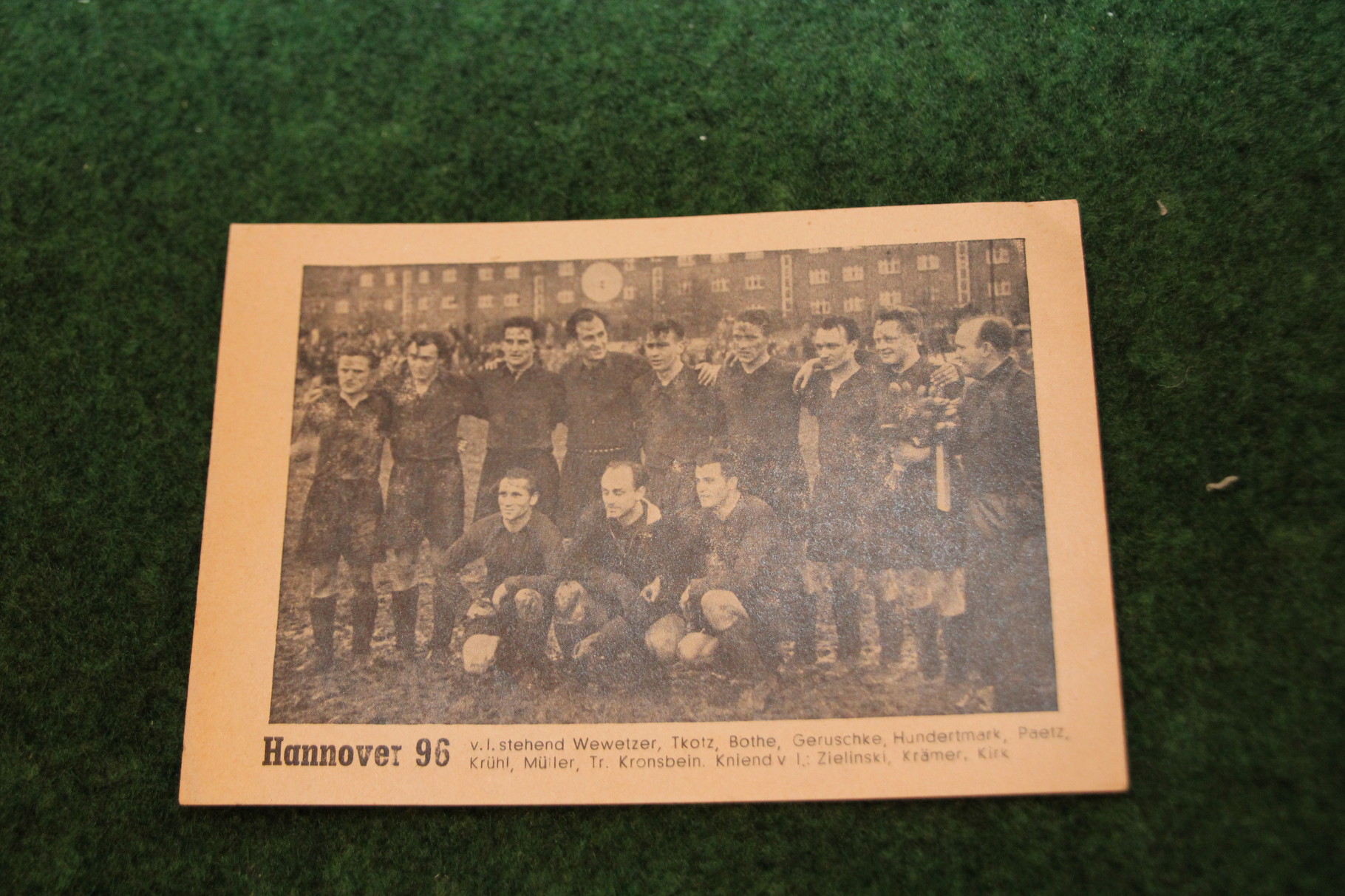Bild vom Deutschen Meister 1954 Hannover 96.