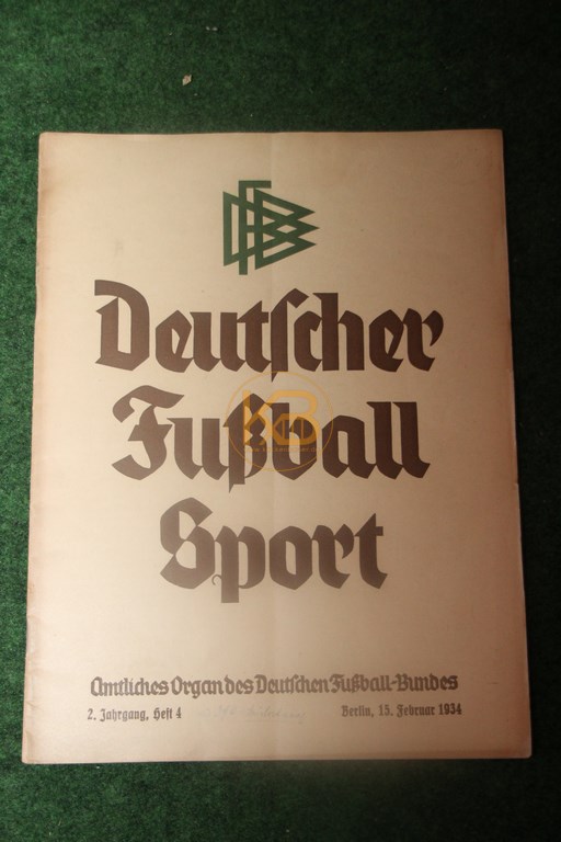 Deutscher Fußballsport Heft 4 vom 15.02.1934