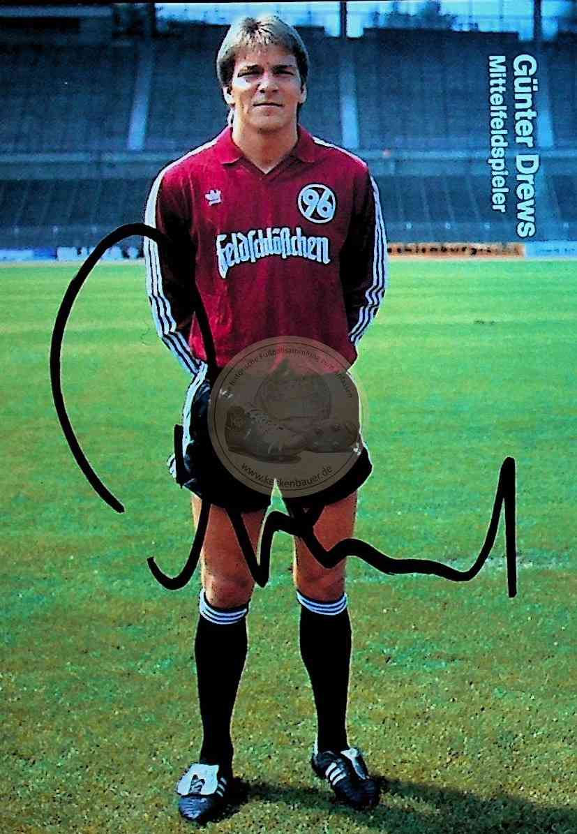 Autogrammkarte von Hannover 96 Günter Drews