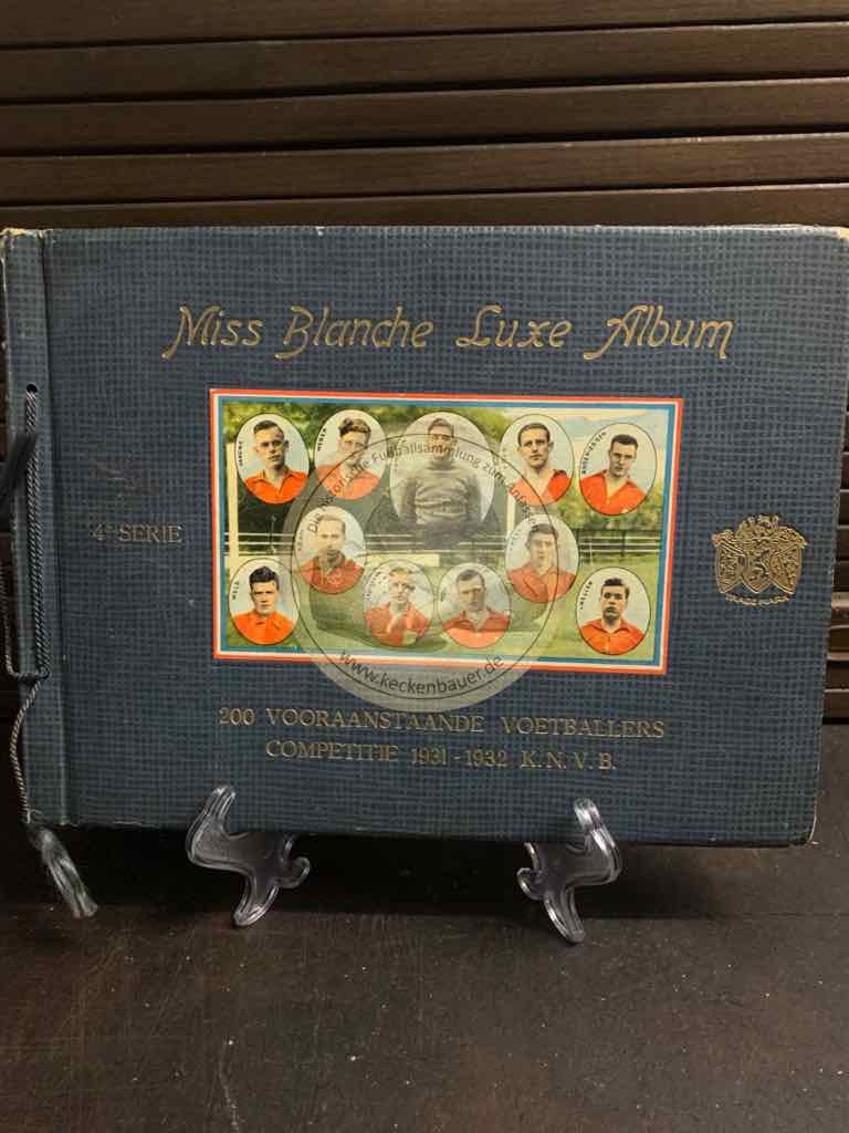 MIss Blanche Luxe Album 200 prominente Fußballer aus dem K.N.V.B. Wettbewerb 1931-1932.