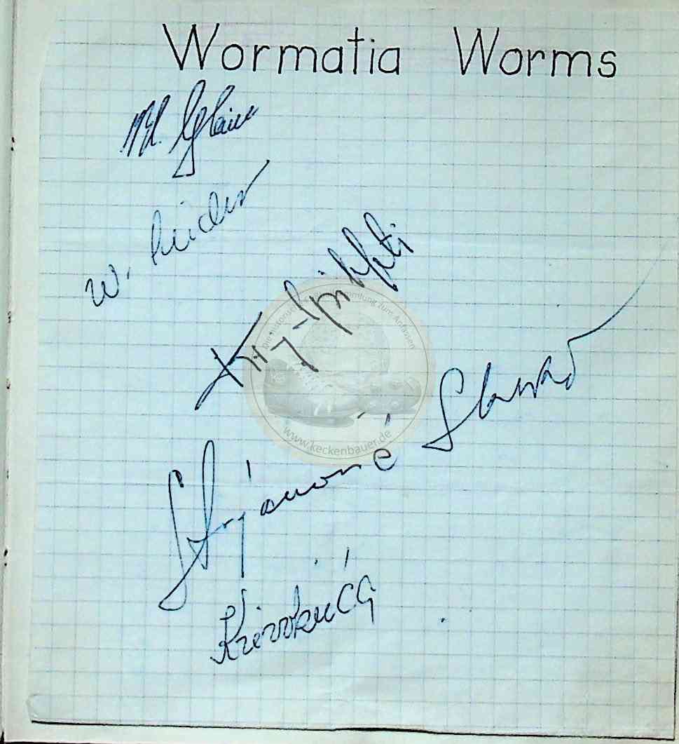 17 Autogramme Wormatia Worms