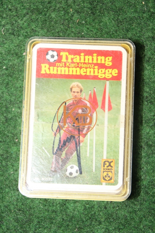 FX Schmid Training mit Karl-Heinz Rummenigge mit original Autogramm.