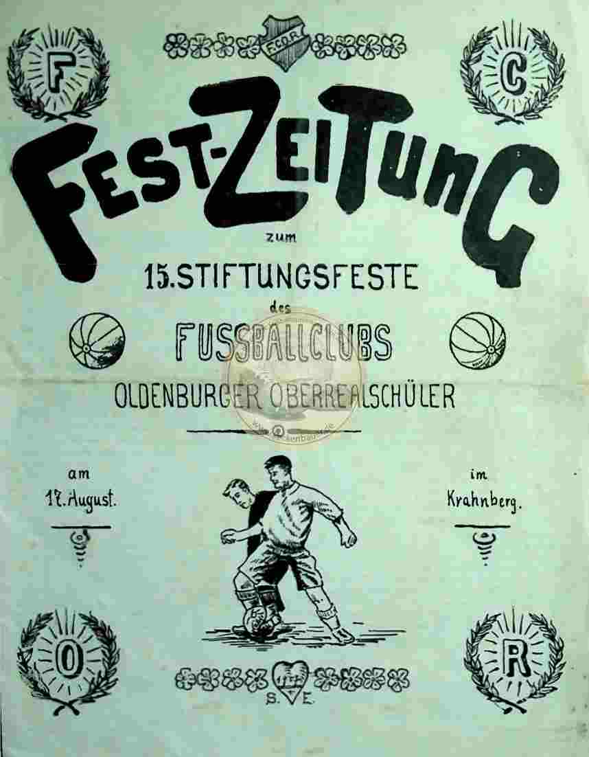 1907 August 17. Fest-Zeitung zum 15. Stiftungsfest 