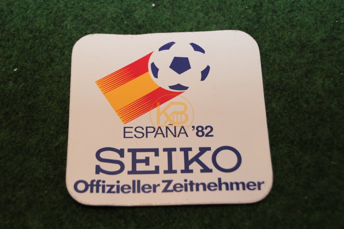 Aufkleber der WM 1982 in Spanien von Seiko.