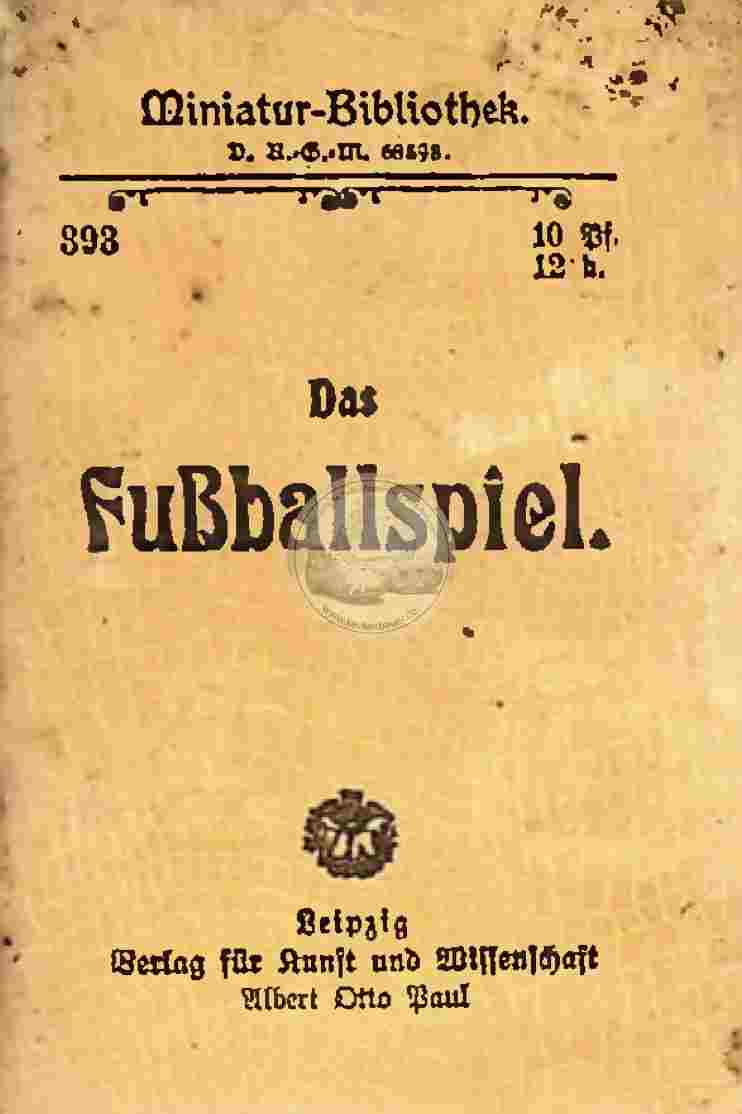 1909 Miniatur Bibliothek Fußball