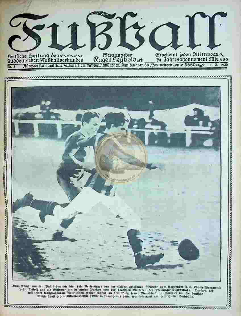 1920 Februar 4. Fußball Nr.5