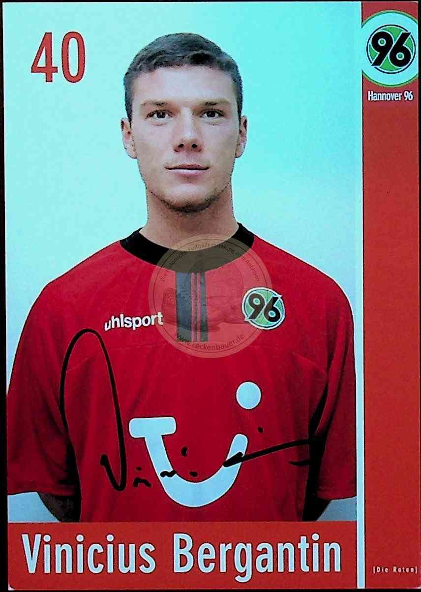 Autogrammkarte von Hannover 96 Vinicius Bergantin
