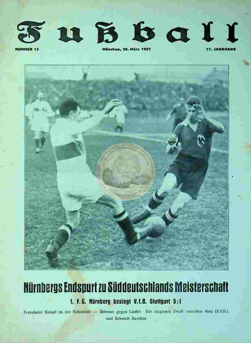 1927 März 29. Fußball Nr. 13