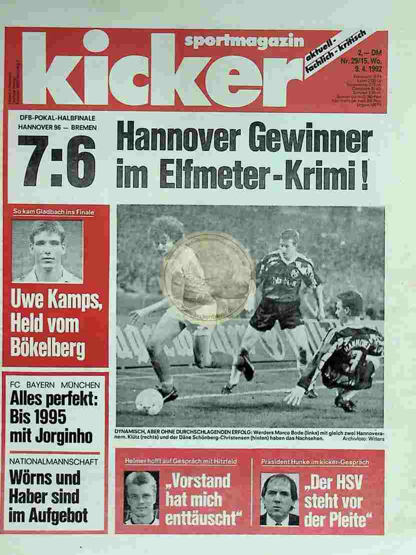 1992 April 9. Kicker Nr.29