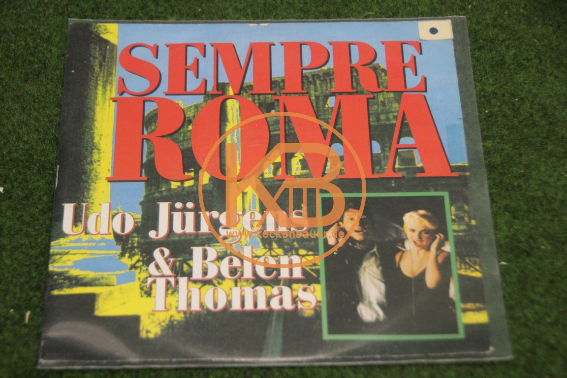 Platte von Udo Jürgens und Belen Thomas mit Sempre Roma zur WM 1990