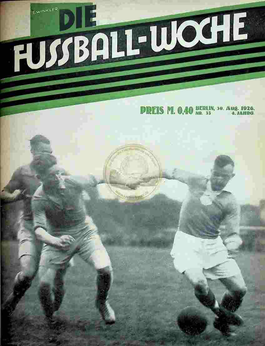 1926 August 30. Fussball-Woche Nr. 35