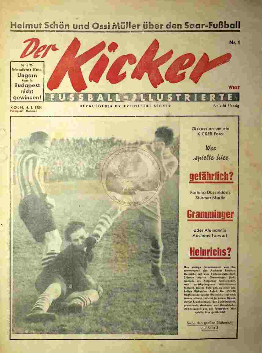 1954 Januar 4. Kicker Nr.1