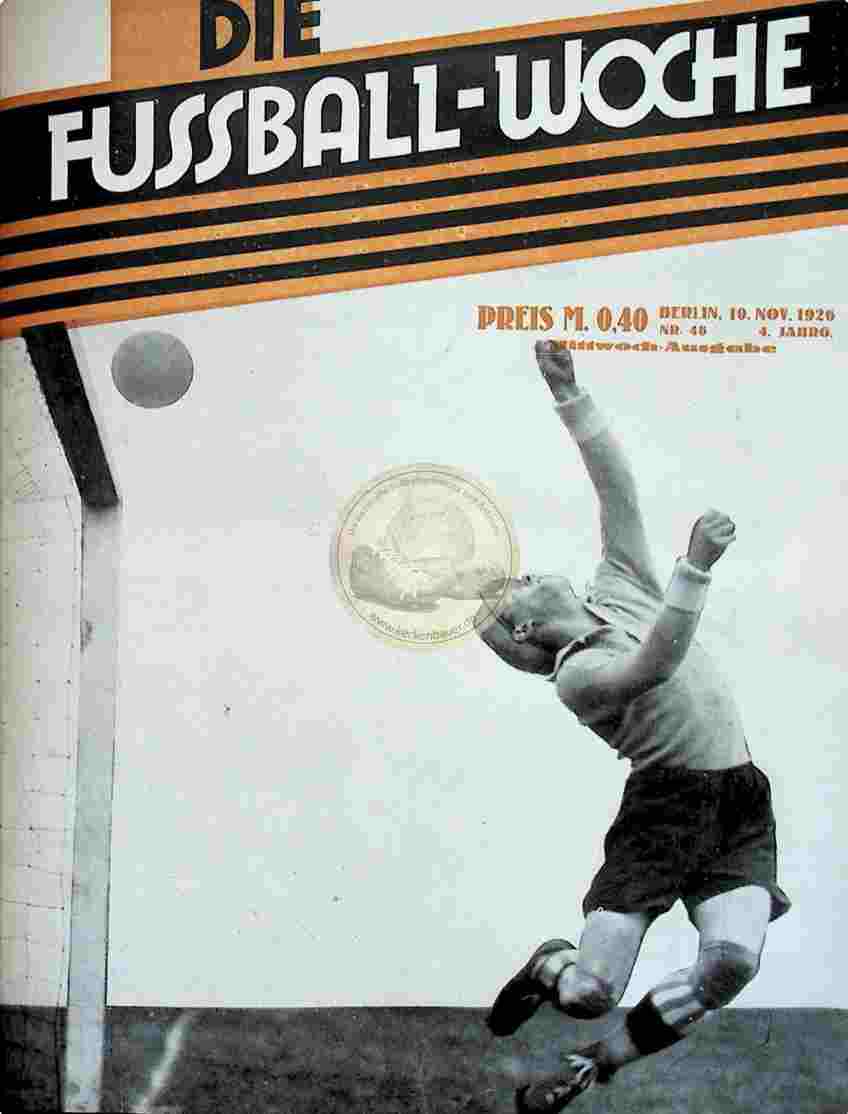 1926 November 10. Fussball-Woche Nr. 48