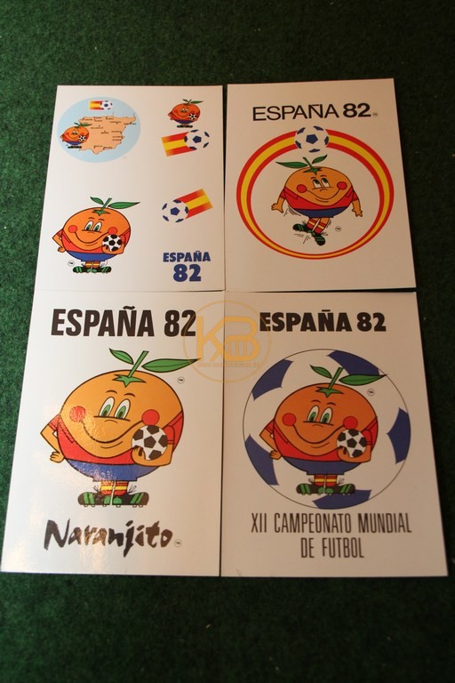Konvolut Postkarten der WM 1982 in Spanien.