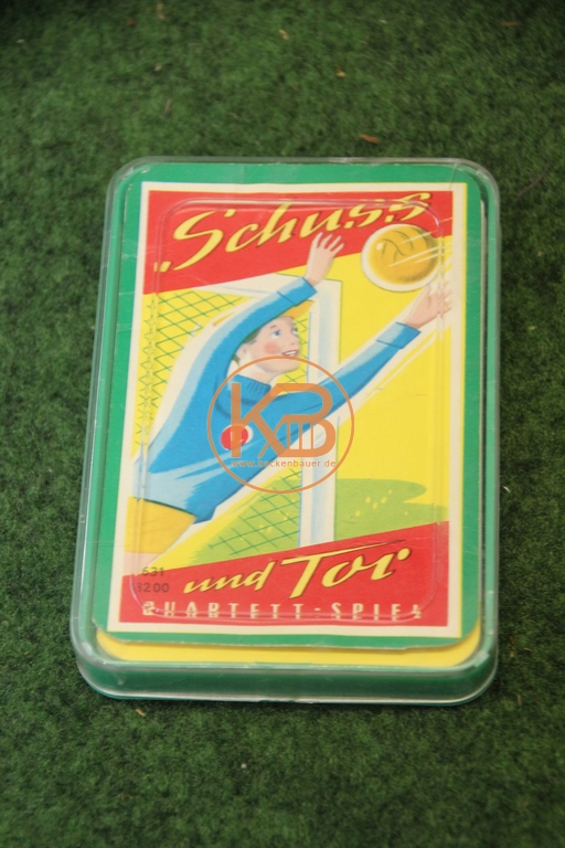 Altes Fußball Quartett Spiel "Schuß und Tor"