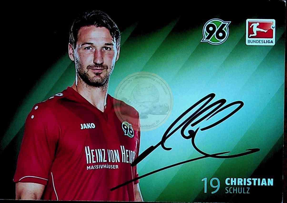 Autogrammkarte von Hannover 96 Christian Schulz