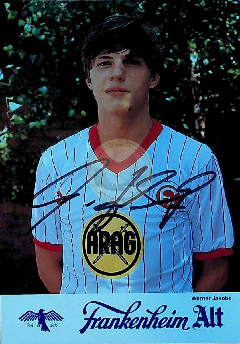 Autogrammkarte von Werner Jakobs Fortuna Düsseldorf