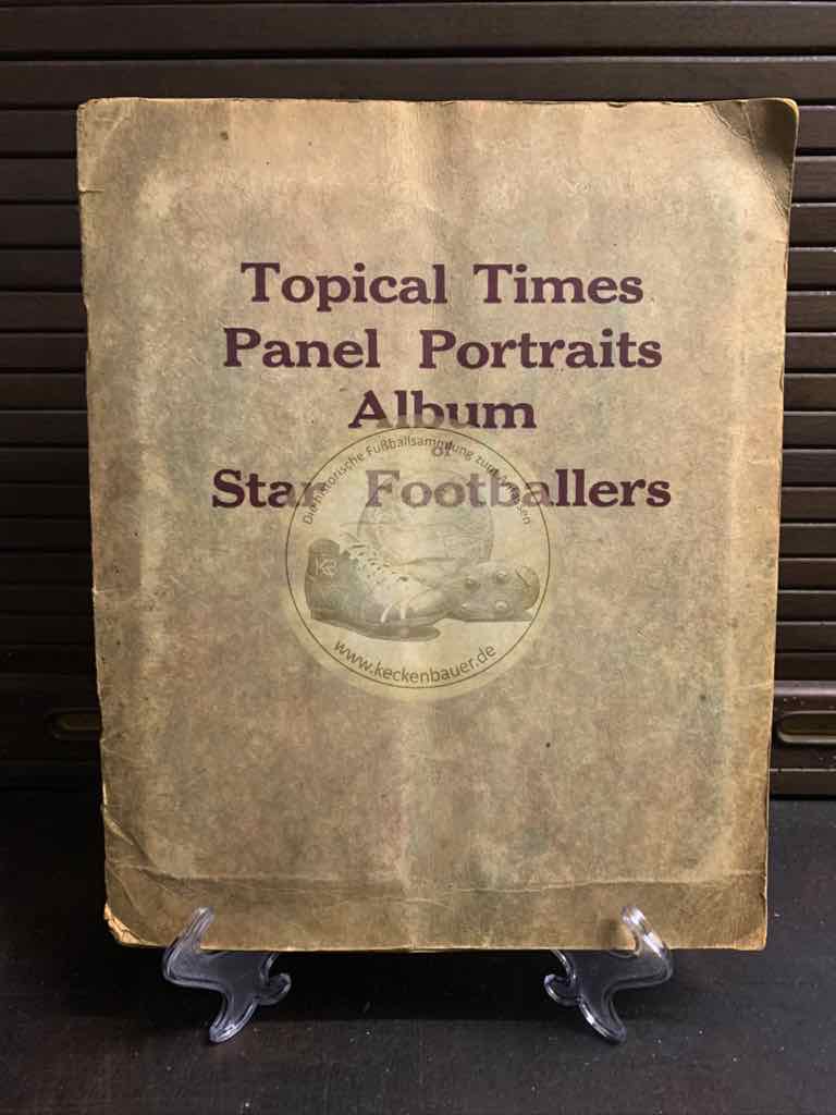 Sammelalbum Topical Times Panel Portraits aus England im Jahr 1934