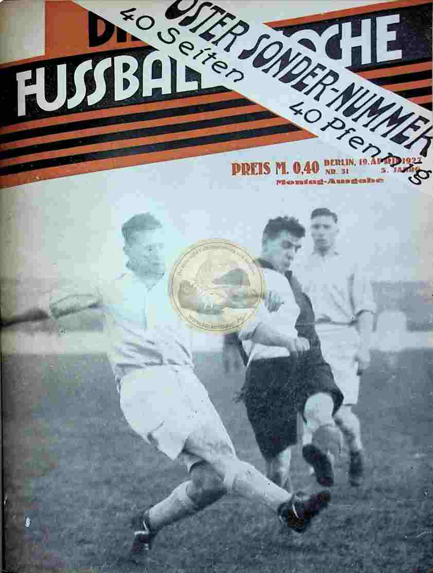 1927 April 19. Fussball-Woche Nr. 31