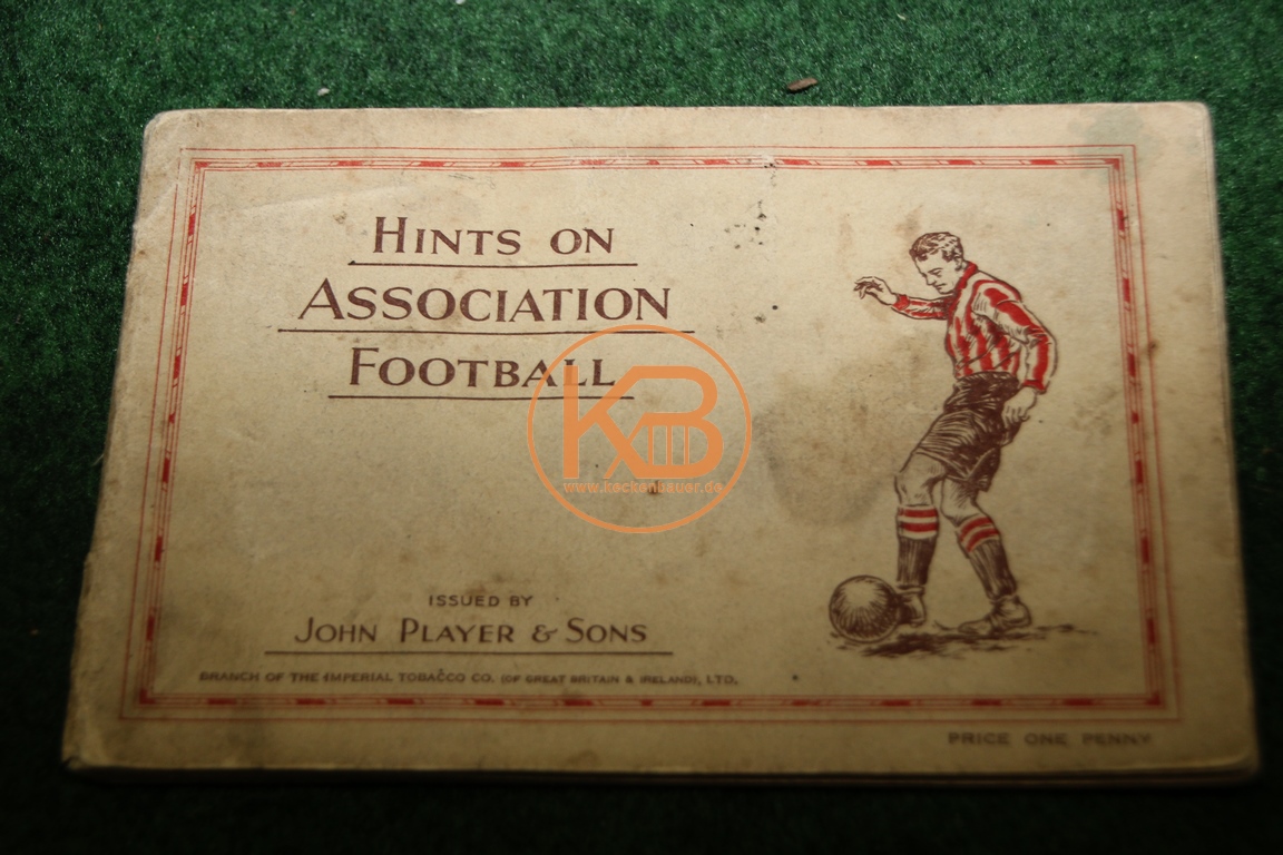 Hints Association Football von John Player & Sons komplett aus den 1930er Jahren 