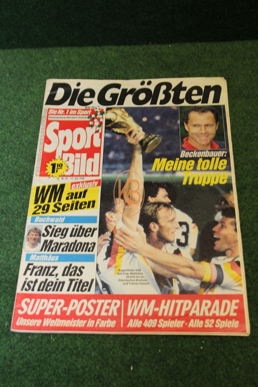 Sportbild nach dem Weltmeisterschaftssieg 1990 in Italien 