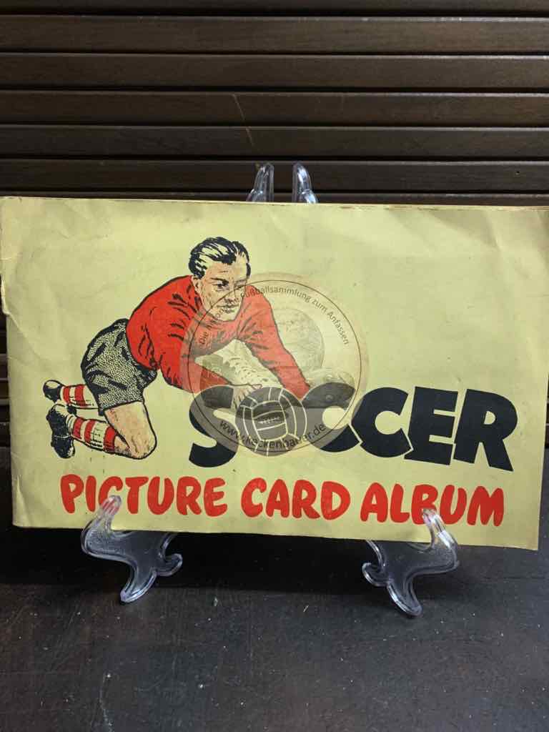 Soccer Picture Card Album aus England im Jahr 1957 von Bubble Gum