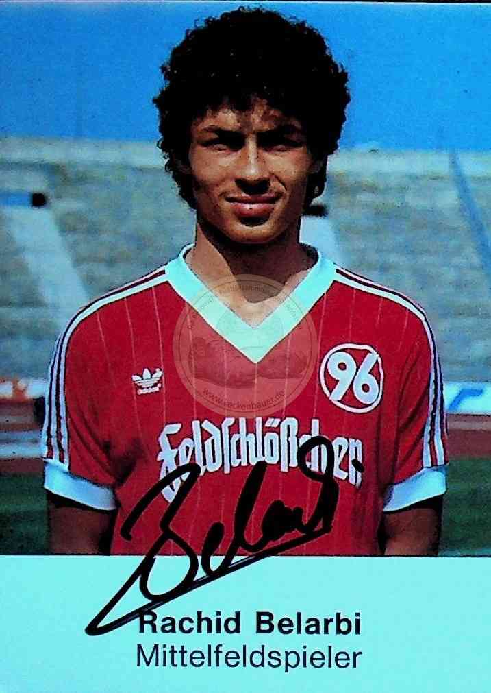 Autogrammkarte von Hannover 96 Rachid Belarbi 2