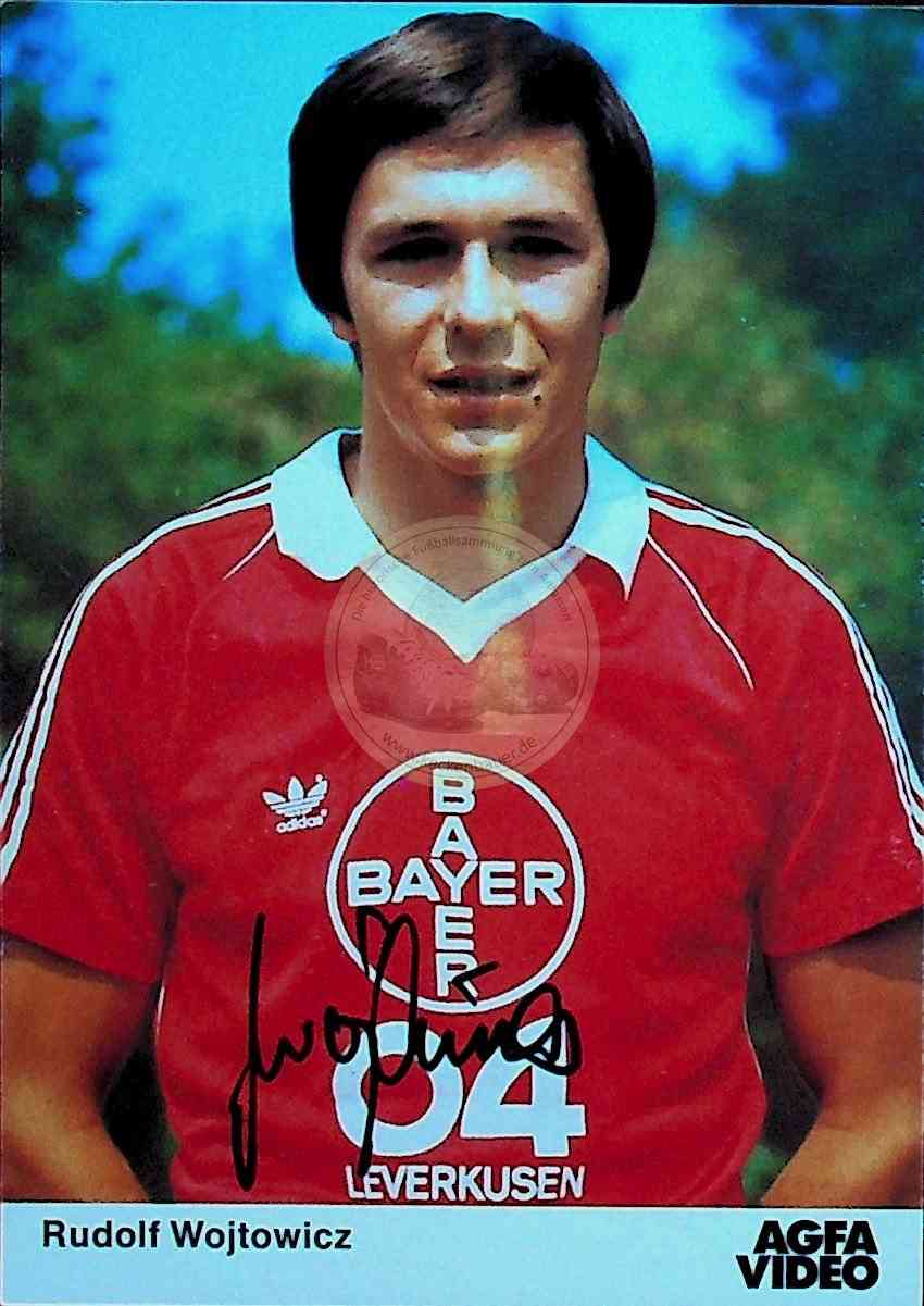 Autogrammkarte von Rudolf Wojtowicz Bayer Leverkusen