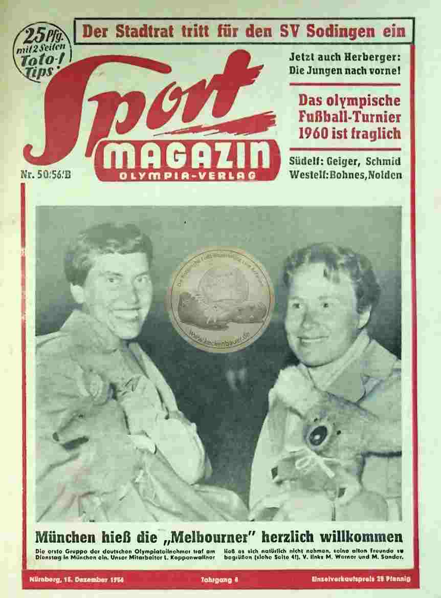 1956 Dezember 13. Sport Magazin Nr. 50