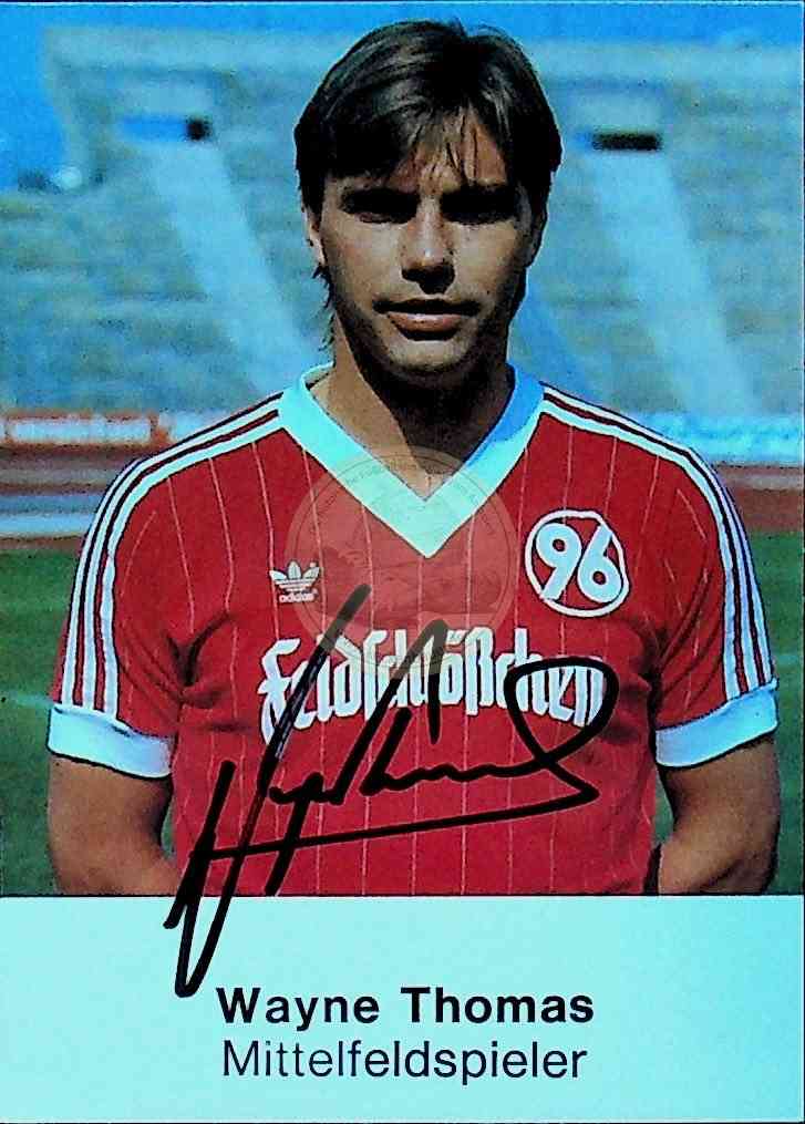 Autogrammkarte von Hannover 96 Wayne Thomas