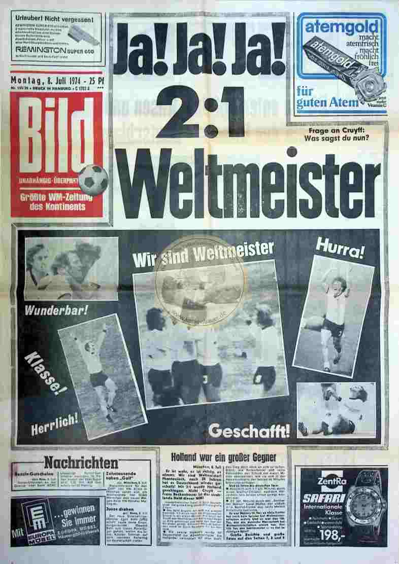 1974 Juli 8. Bildzeitung