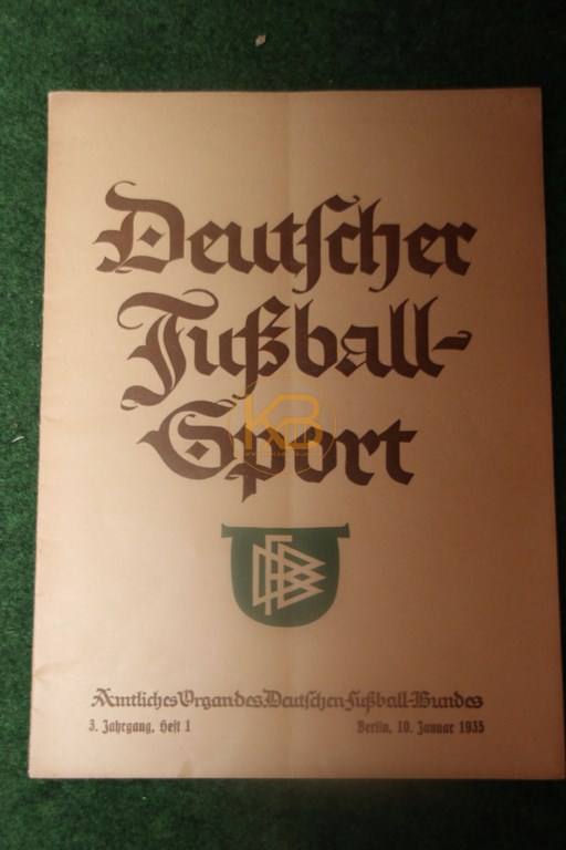 Deutscher Fußballsport Heft 1 vom 10.01.1935