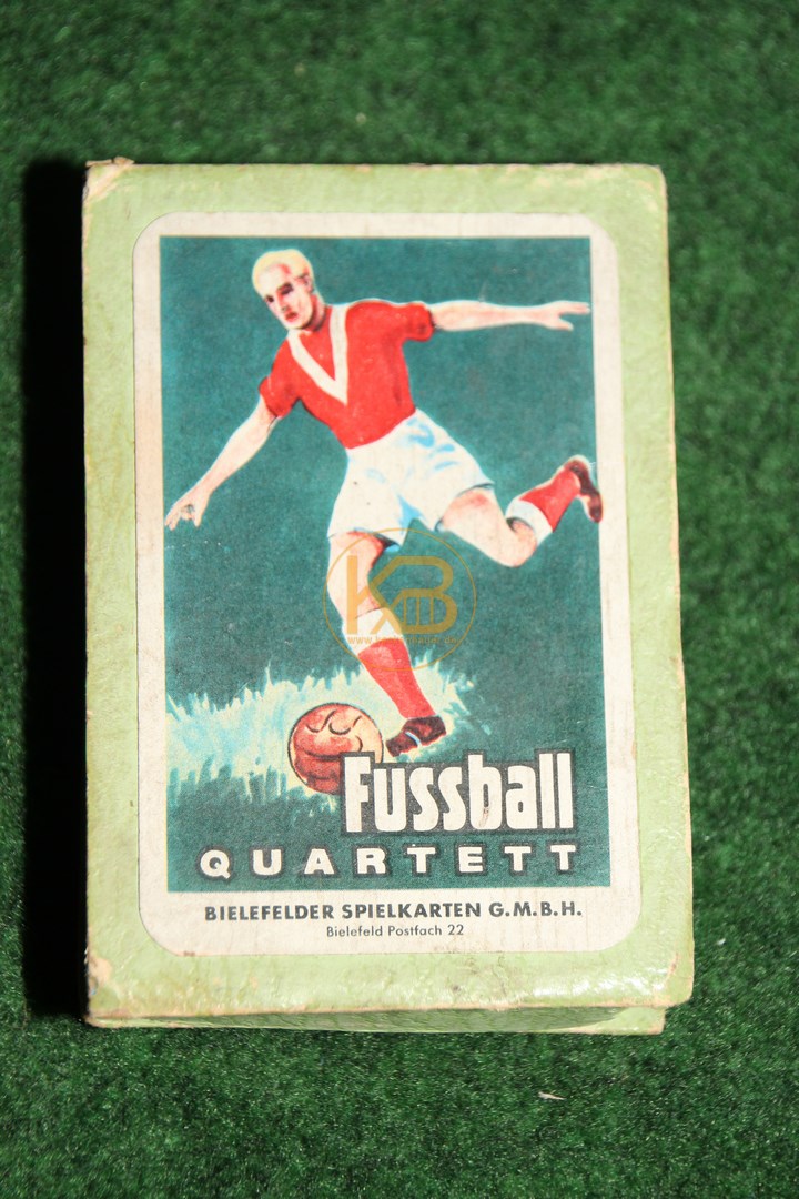 Fussball Quartett von der Bielefelder Spielkarten GmbH vermutlich 1958