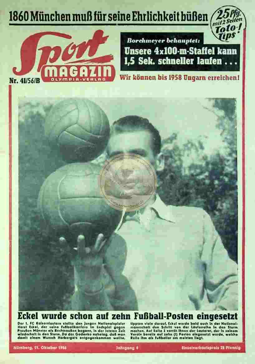 1956 Oktober 11. Sport Magazin Nr. 41