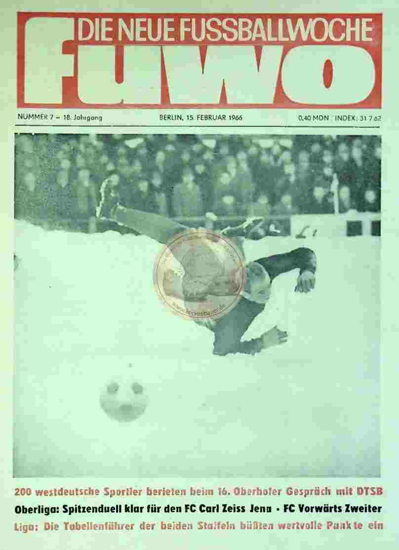 1966 Februar 15. Die neue Fussballwoche fuwo Nr. 7