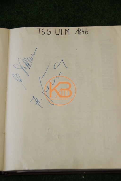 Original Autogramme von der TSG Ulm 1846 aus dem Jahr 1963