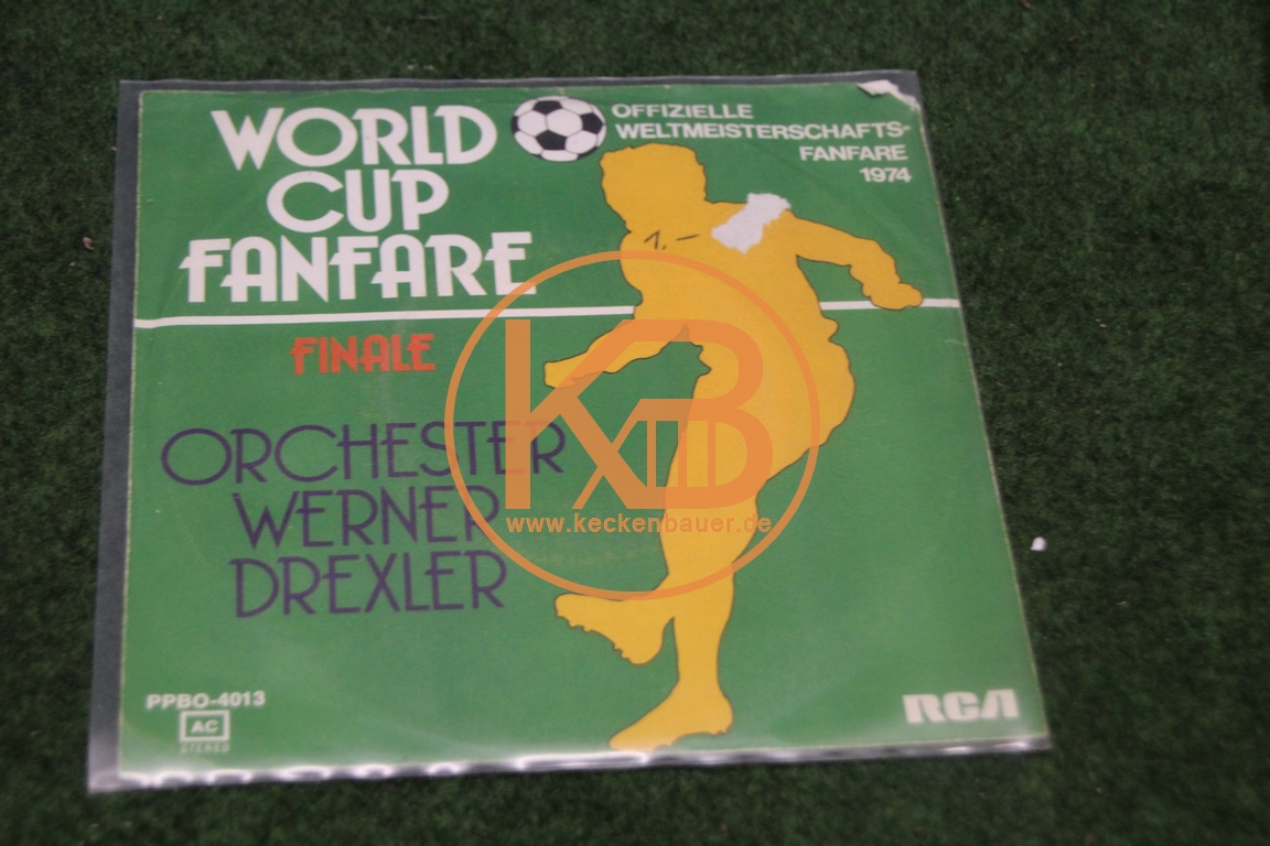 Platte vom Orchester Werner Drexler mit "World Cup Fanfare" Finale