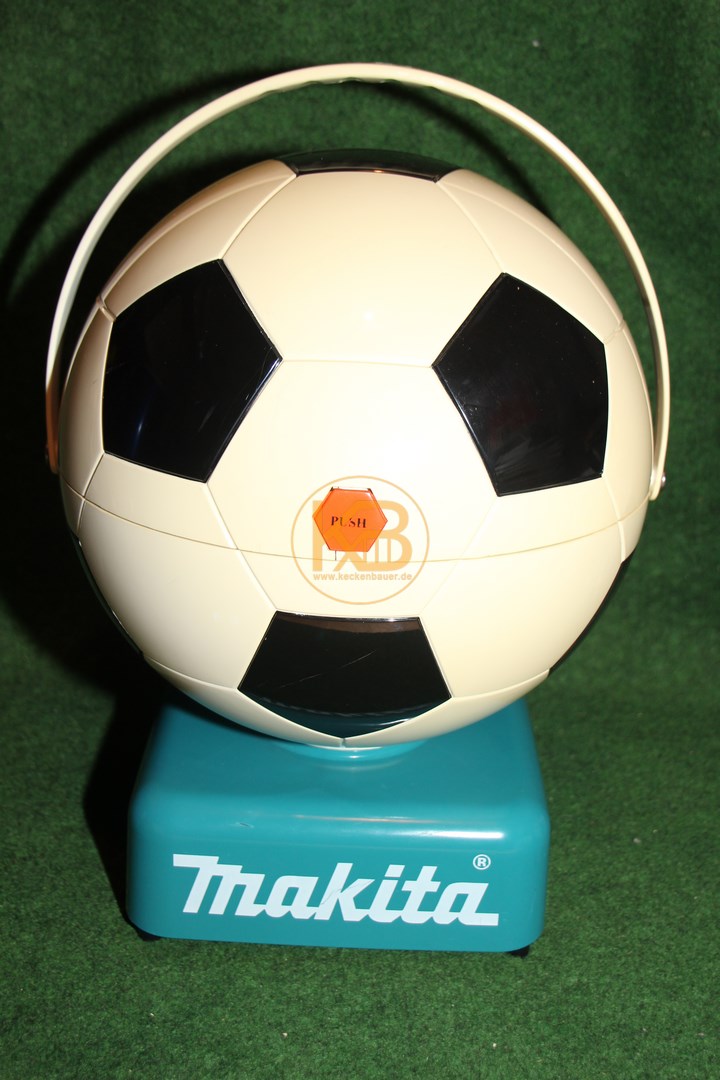 Makita Kühlschrank (oder Wärmeschrank) in Fußballoptik. 1/2