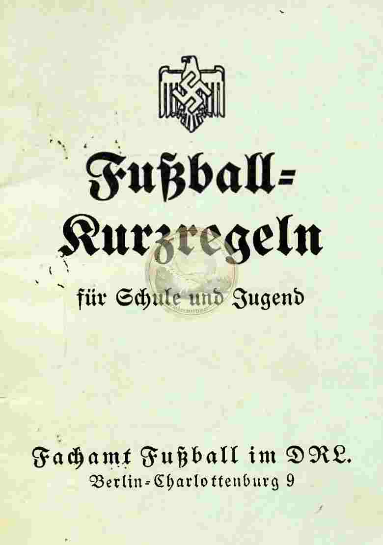 1937 Fußball Kurzregeln