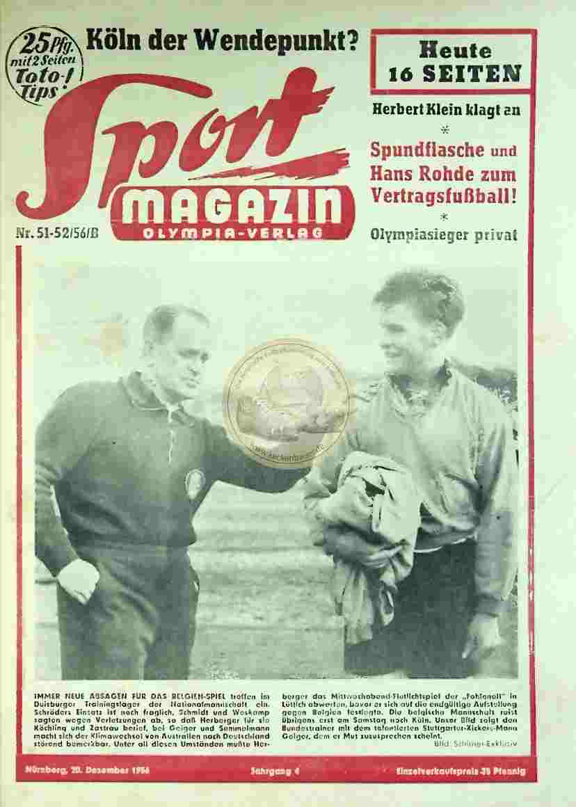 1956 Dezember 20. Sport Magazin Nr. 51-52