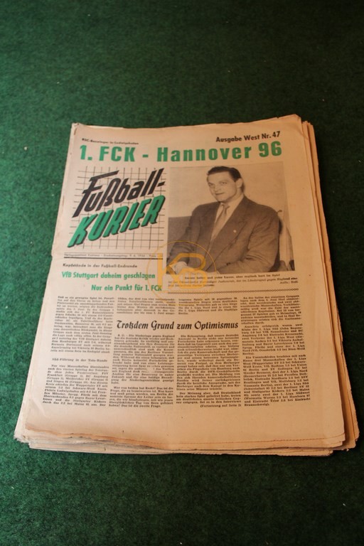 Fußball-Kurier aus dem Zeitraum 12.05.1956 - 29.09.1956 12 Ausgaben