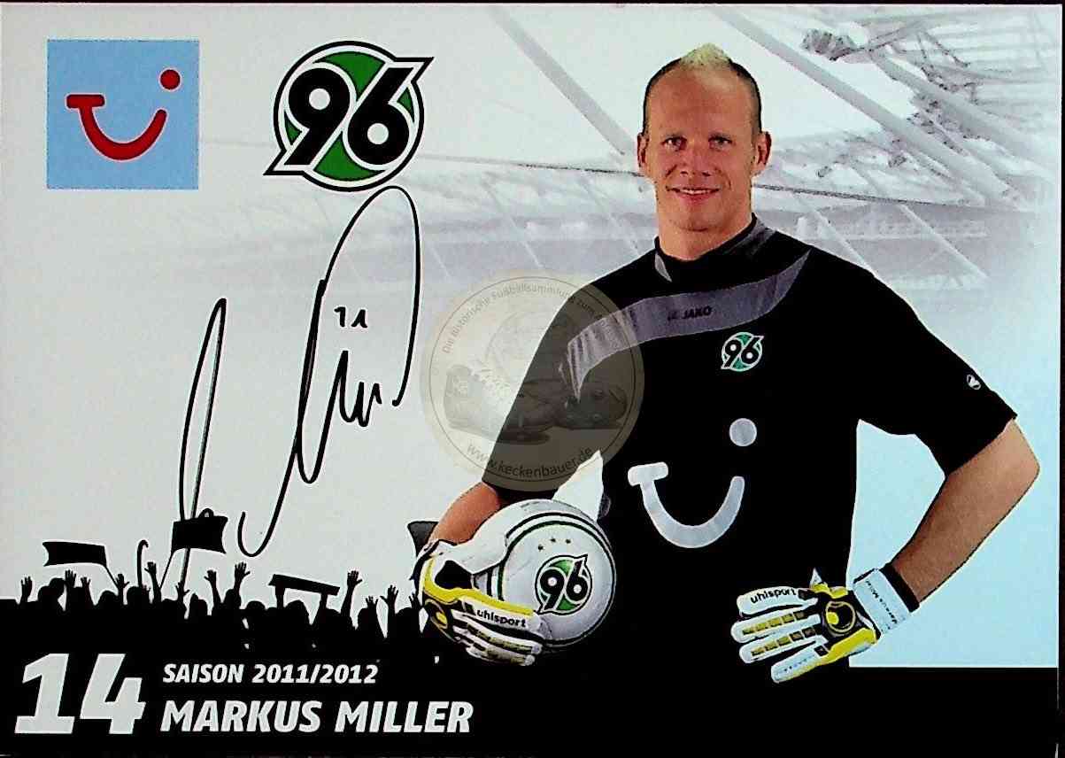 Autogrammkarte von Hannover 96 Markus Miller