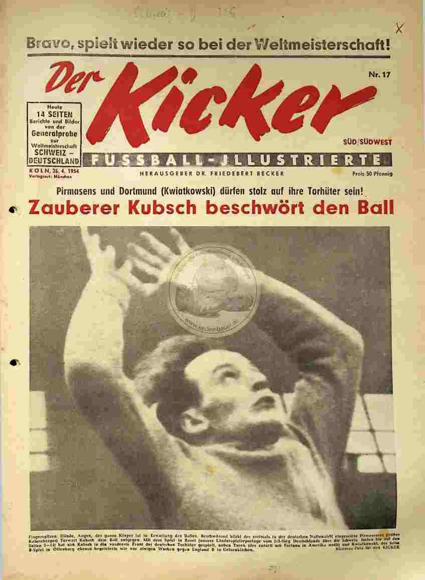 1954 April 26. Kicker Nr.17