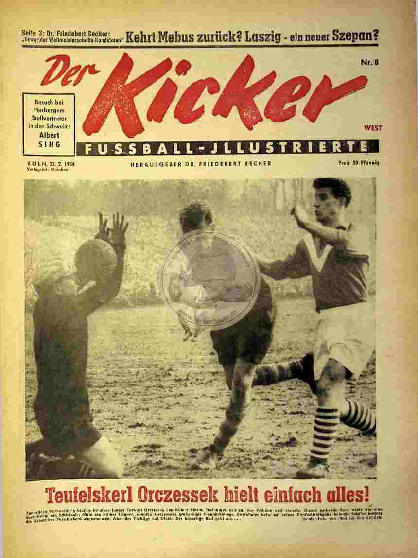 1954 Februar 22. Kicker Nr.8 