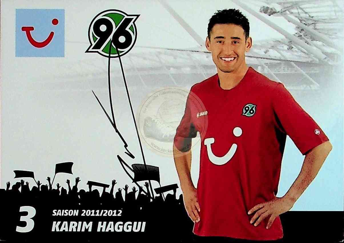 Autogrammkarte von Hannover 96 Karim Haggui