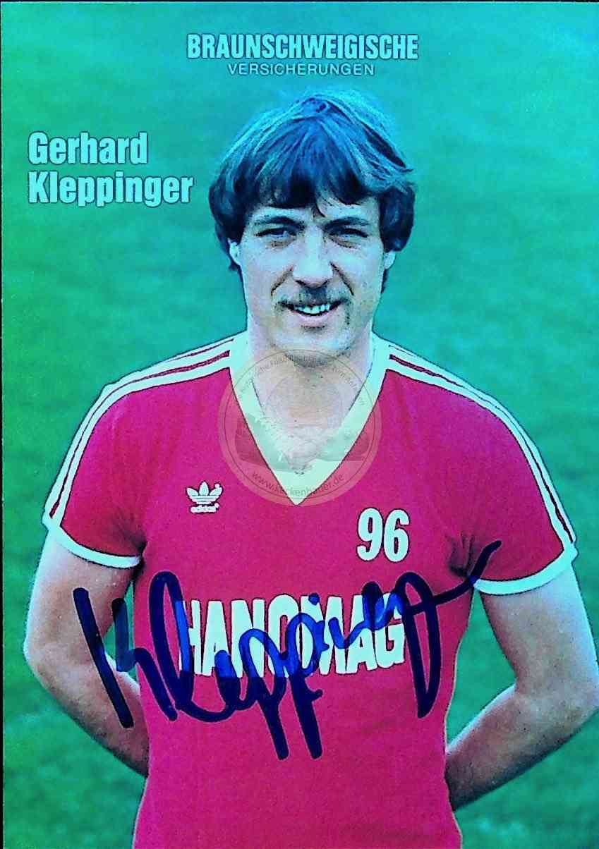 Autogrammkarte von Hannover 96 Gerhard Kleppinger