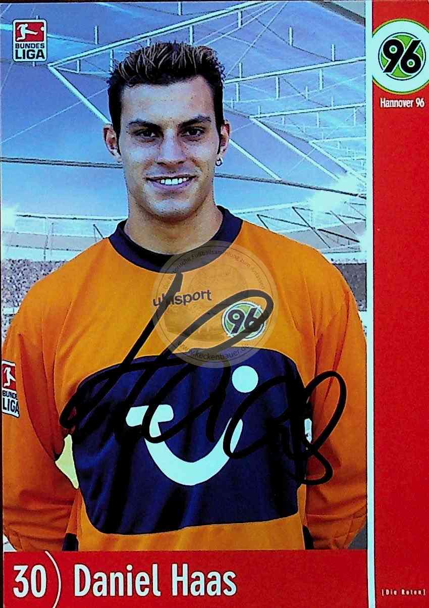 Autogrammkarte von Hannover 96 Daniel Haas