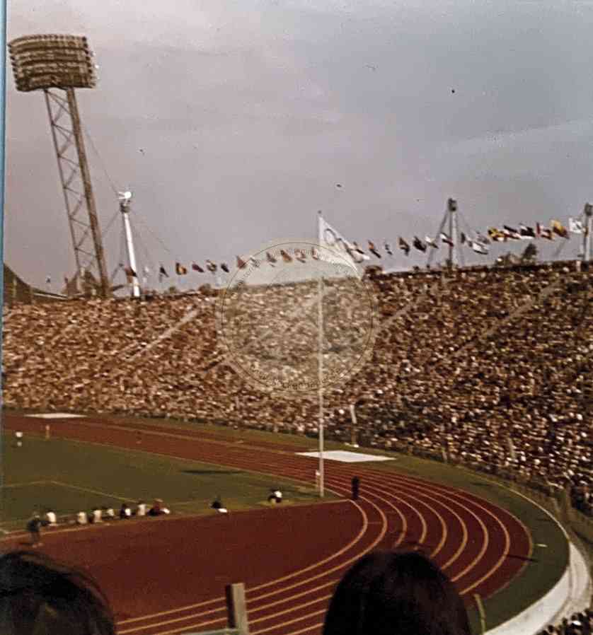 Foto aus dem Olympiastadion München zur Olympiade 1972 