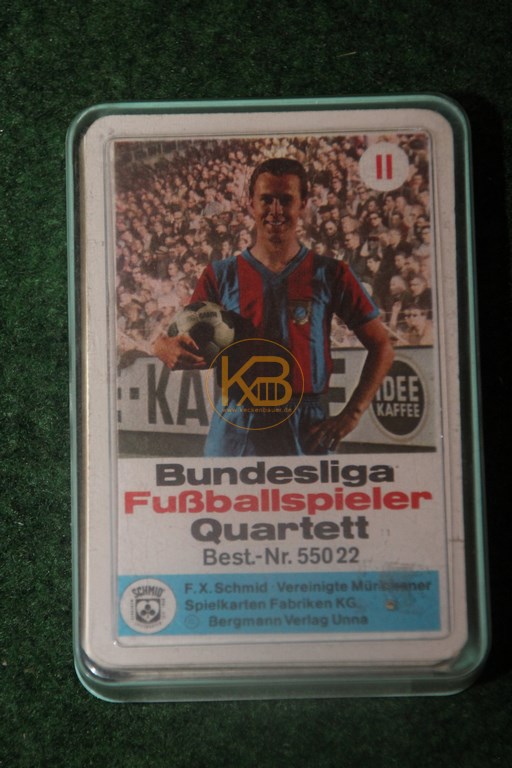 Bundesliga Fussballspieler Quartett 55022 von Schmid ca. aus den 1970ern.