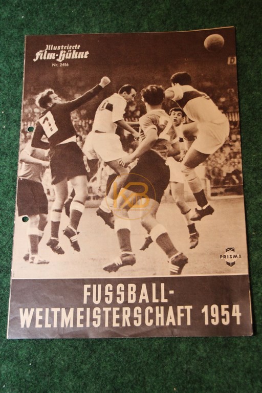 Illustrierte Film-Bühne zur Fußball-Weltmeisterschaft 1954 von Prisma.